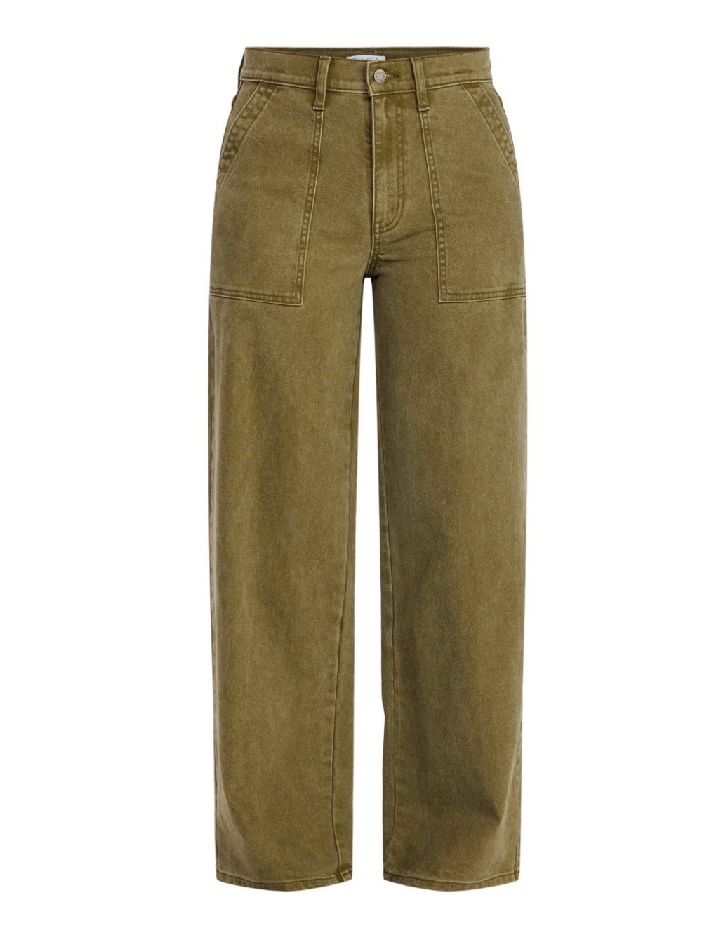 Time and Tru Women's Wide Leg Utility Trousers, 31" Inseam - Picture 1 of 4